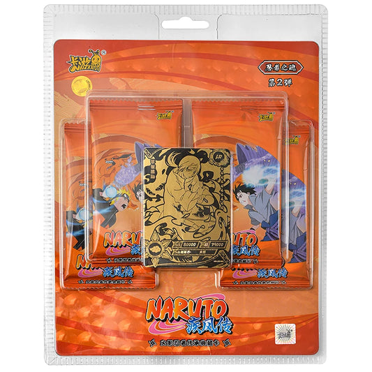 Blister 10 Yuan | Série 2 【T4W2】Naruto KAYOU | 4 Booster + 1 Carte promo (LR)